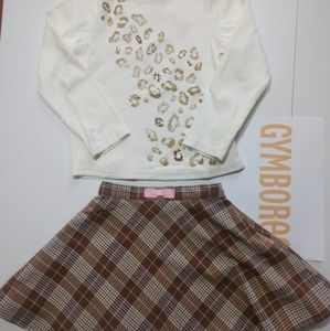 GYMBOREE Two Set Top and Skirt